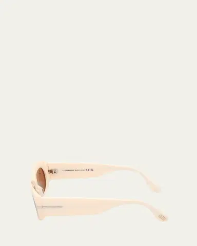 Tom Ford Cielle Oval Acetate Sunglasses | Thumbnail 3