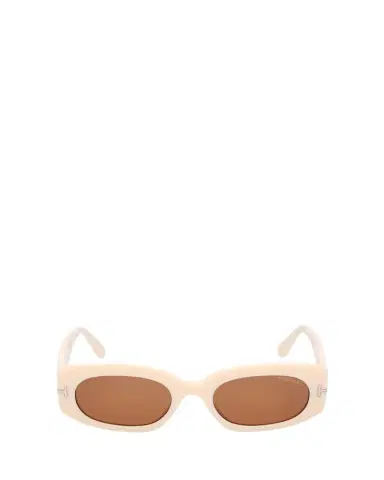 Tom Ford Cielle Oval Acetate Sunglasses | Thumbnail 1