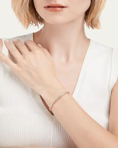 Kendall Row 14K Yellow Gold Lab Grown Diamond Tennis Bracelet | Thumbnail 2 Kendall Row 14K Yellow Gold Lab Grown Diamond Tennis Bracelet | Thumbnail 2