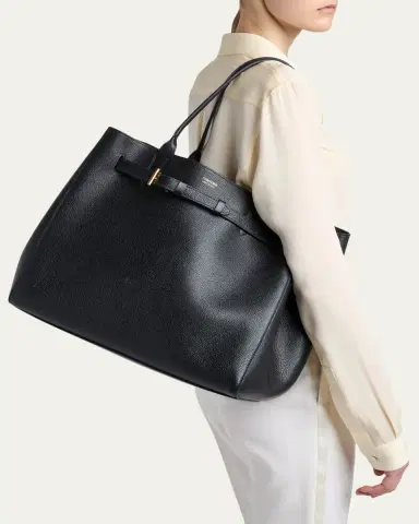Tom Ford Audrey Large Grained Leather Tote Bag | Thumbnail 2 Tom Ford Audrey Large Grained Leather Tote Bag | Thumbnail 2