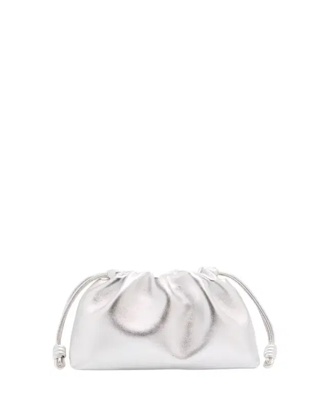 Flamenco Metallic Leather Shoulder Bag