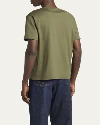 Bottega Veneta Men's Jersey Fish Embroidered T-Shirt | Thumbnail 3