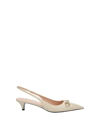 Gucci Erin GG Leather Bit Slingback Pumps | Thumbnail 1 Gucci Erin GG Leather Bit Slingback Pumps | Thumbnail 1