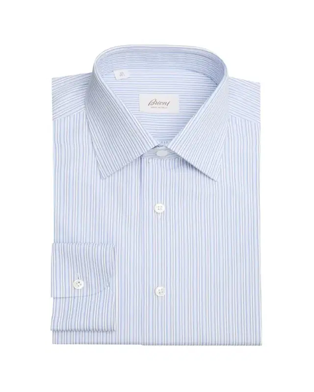 Men's Cotton Multi-Stripe Dress Shirt