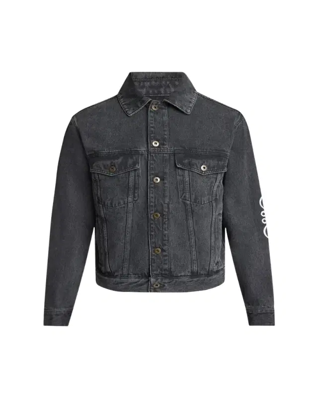 Men's Anagram Elbow Trucker Jacket