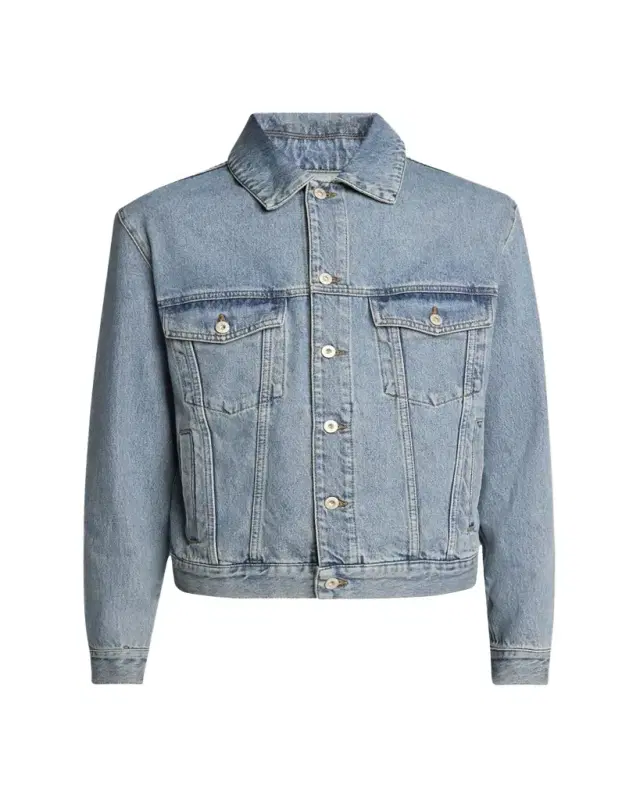Loewe Men's Anagram Elbow Trucker Jacket