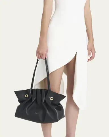 Ferragamo Medium Gancio Piercing Shoulder Bag | Thumbnail 5