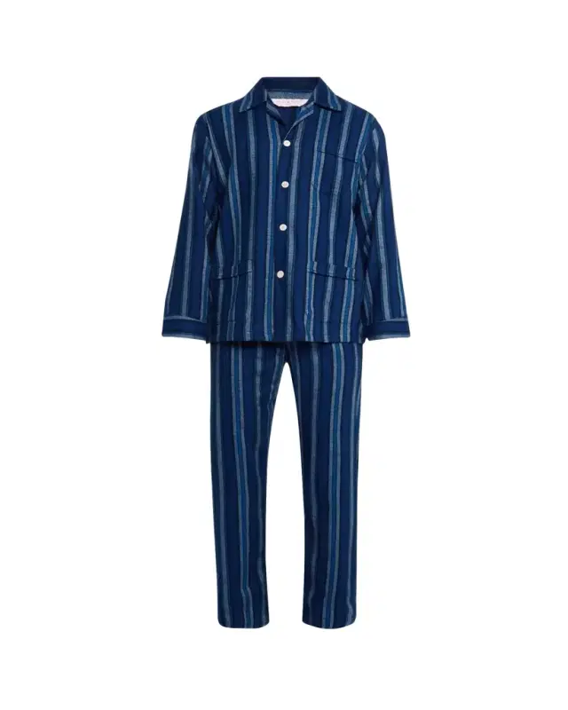 Men 's Kleburn Stripe Flannel Long Pajama Set