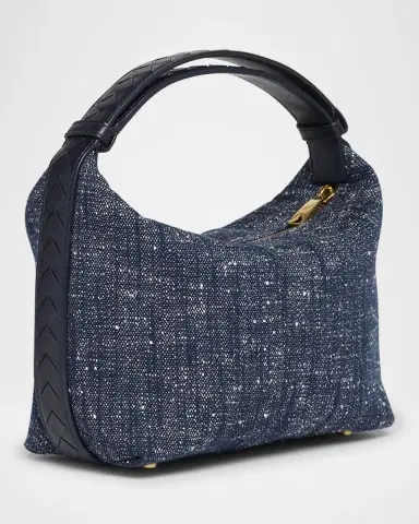 Bottega Veneta Mini Wallace Denim Boucle Shoulder Bag | Thumbnail 2 Bottega Veneta Mini Wallace Denim Boucle Shoulder Bag | Thumbnail 2