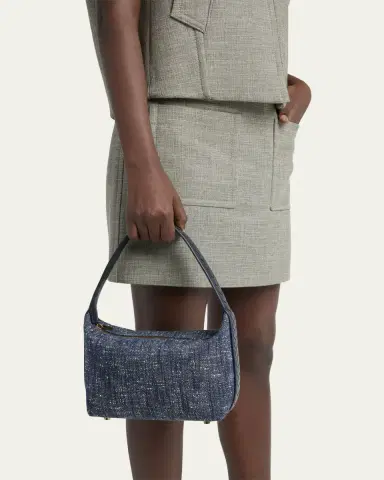 Bottega Veneta Mini Wallace Denim Boucle Shoulder Bag | Thumbnail 7 Bottega Veneta Mini Wallace Denim Boucle Shoulder Bag | Thumbnail 7