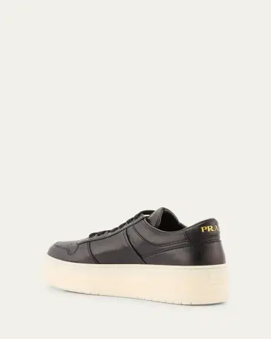 Prada Downtown Leather Low-Top Platform Sneakers | Thumbnail 2 Prada Downtown Leather Low-Top Platform Sneakers | Thumbnail 2