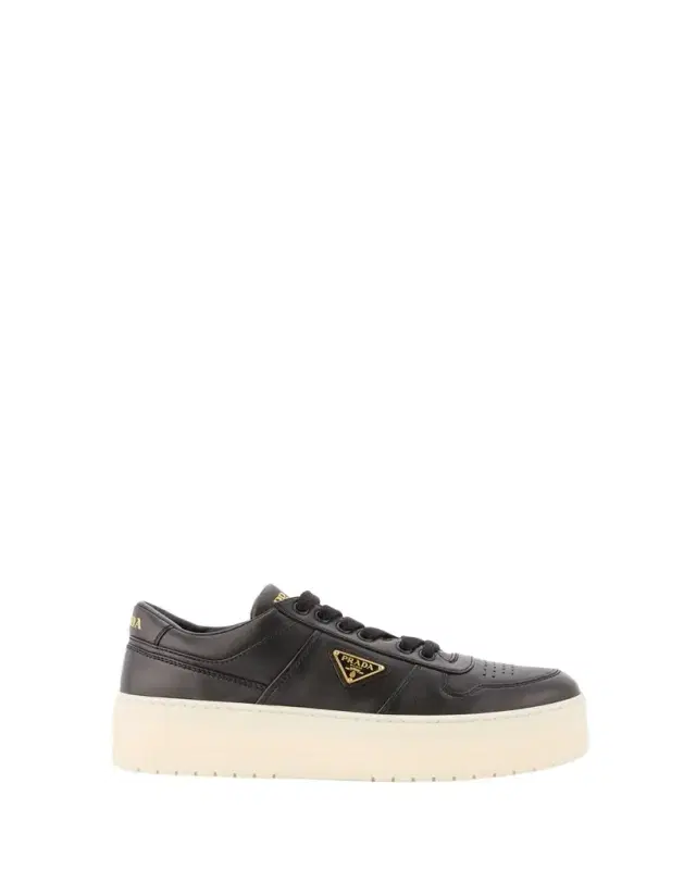 Downtown Leather Low-Top Platform Sneakers