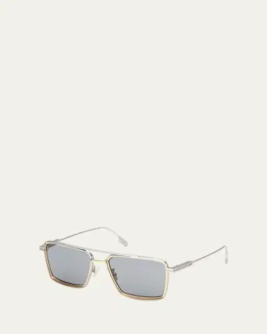 Zegna Men's Metal Aviator Sunglasses | Thumbnail 2 Zegna Men's Metal Aviator Sunglasses | Thumbnail 2