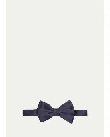 Giorgio Armani Men's Solid Silk Bow Tie | Thumbnail 1