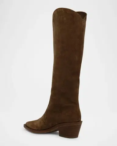 Gianvito Rossi Suede Tall Western Boots | Thumbnail 12
