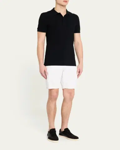 Bergdorf Goodman Men's Leather and Suede T-Toe Low-Top Sneakers | Thumbnail 2