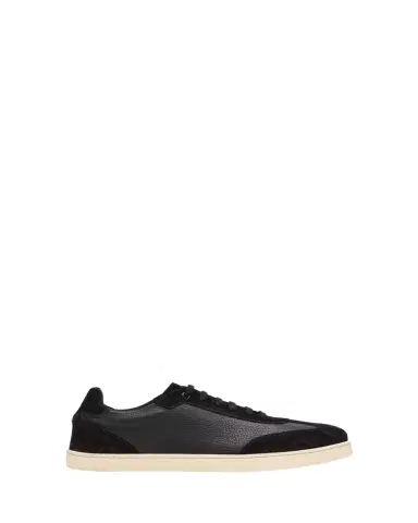 Bergdorf Goodman Men's Leather and Suede T-Toe Low-Top Sneakers | Thumbnail 1