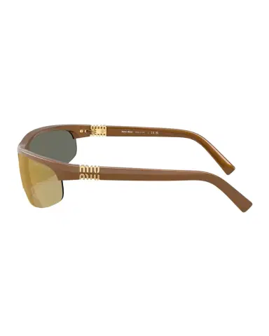 Miu Miu A02S Semi-Rimless Oval Plastic Sunglasses | Thumbnail 1