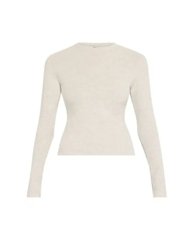 SKIMS Cotton Jersey Long-Sleeve Crewneck T-Shirt