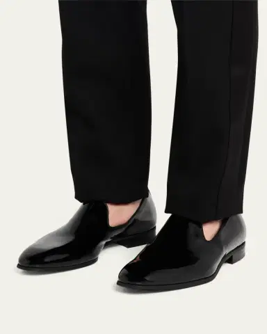 Bergdorf Goodman Men's Patent Leather Venetian Loafers | Thumbnail 2