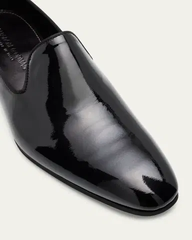 Bergdorf Goodman Men's Patent Leather Venetian Loafers | Thumbnail 5
