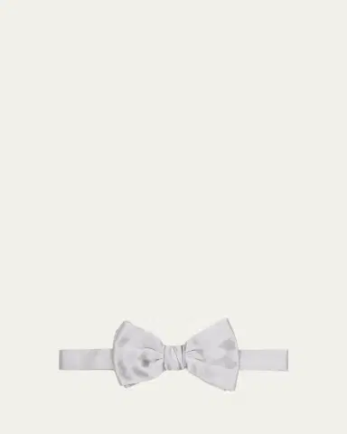 Giorgio Armani Men's Solid Silk Bow Tie | Thumbnail 2