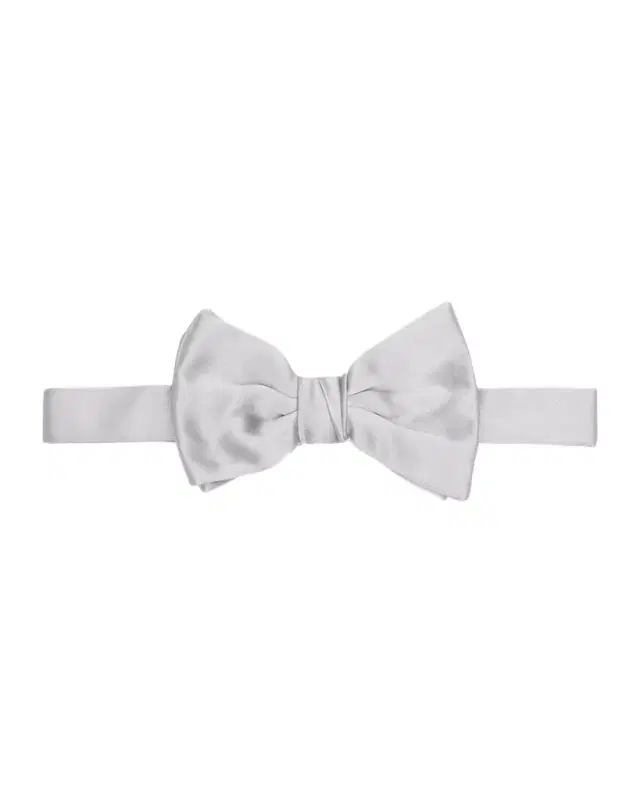Men's Solid Silk Bow Tie