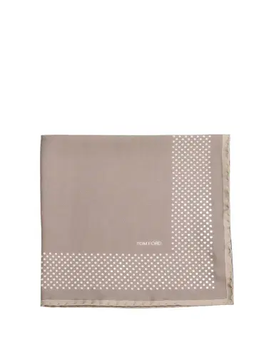 TOM FORD Men's Polka Dot Mulberry Silk Pocket Square | Thumbnail 1