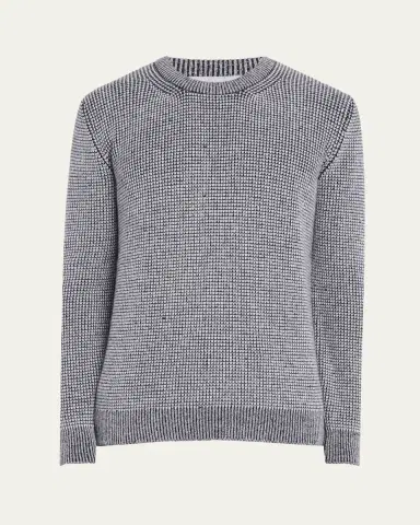 Bergdorf Goodman Men's Cashmere Novelty Knit Crewneck Sweater | Thumbnail 6