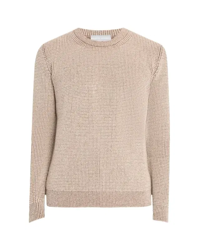 Bergdorf Goodman Men's Cashmere Novelty Knit Crewneck Sweater