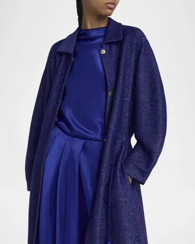 Giorgio Armani Drawstring Maxi Coat | Thumbnail 4 Giorgio Armani Drawstring Maxi Coat | Thumbnail 4