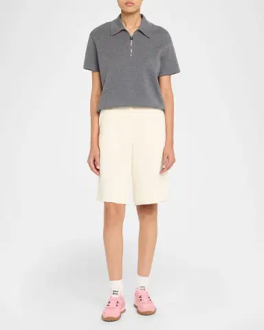Miu Miu Low-Top Nylon & Leather Sneakers | Thumbnail 15