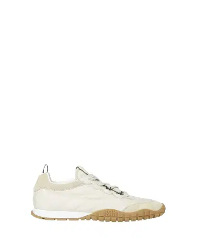 Miu Miu Low-Top Nylon & Leather Sneakers | Thumbnail 1
