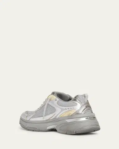 Golden Goose Men's Lightstar Mesh and Leather Runner Sneakers | Thumbnail 4