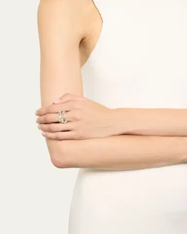 Spinelli Kilcollin Cici Silver Petite Four Link Ring | Thumbnail 4