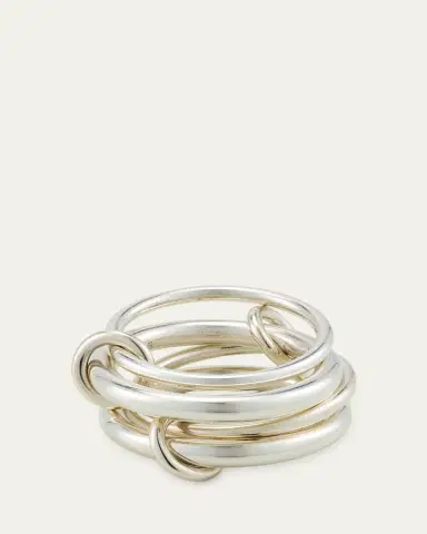 Spinelli Kilcollin Cici Silver Petite Four Link Ring | Thumbnail 7