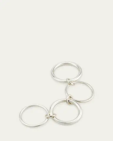 Spinelli Kilcollin Cici Silver Petite Four Link Ring | Thumbnail 8