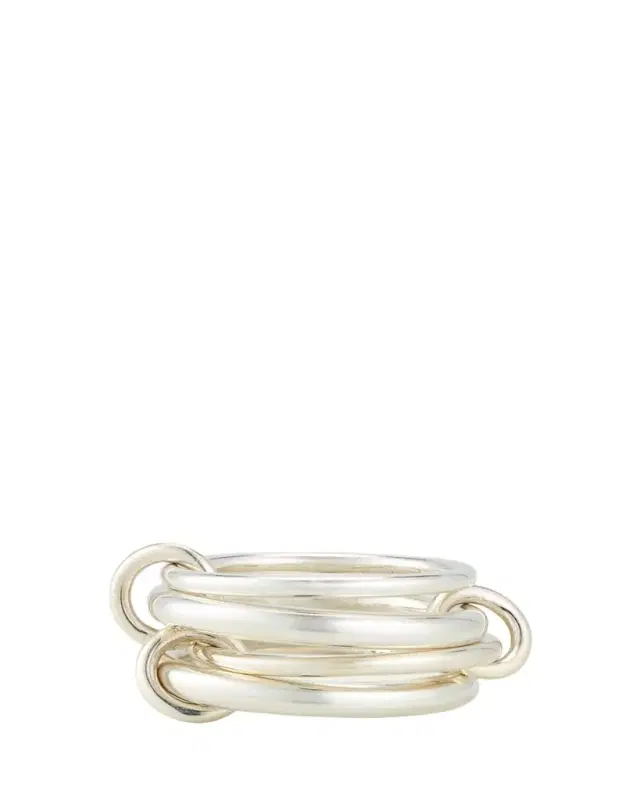Spinelli Kilcollin Cici Silver Petite Four Link Ring