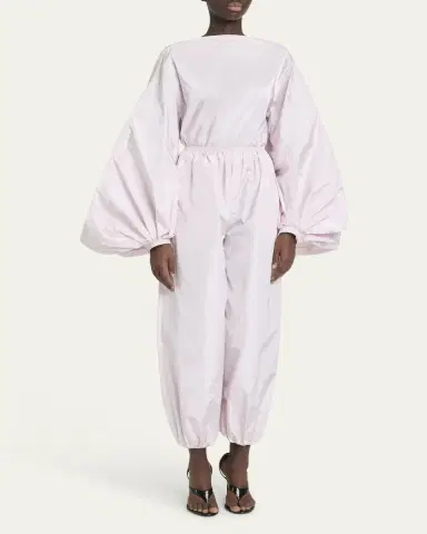Alaïa Balloon Silk Taffeta Pants | Thumbnail 6
