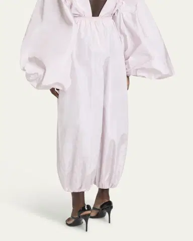 Alaïa Balloon Silk Taffeta Pants | Thumbnail 7
