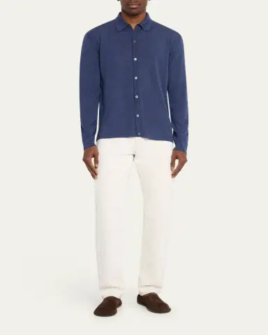 Bergdorf Goodman Men's Wool Overshirt Cardigan | Thumbnail 7 Bergdorf Goodman Men's Wool Overshirt Cardigan | Thumbnail 7