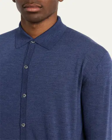 Bergdorf Goodman Men's Wool Overshirt Cardigan | Thumbnail 10 Bergdorf Goodman Men's Wool Overshirt Cardigan | Thumbnail 10