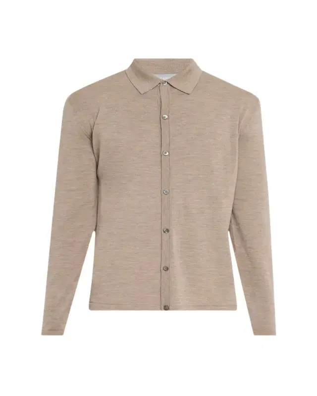 Men's Wool Overshirt Cardigan