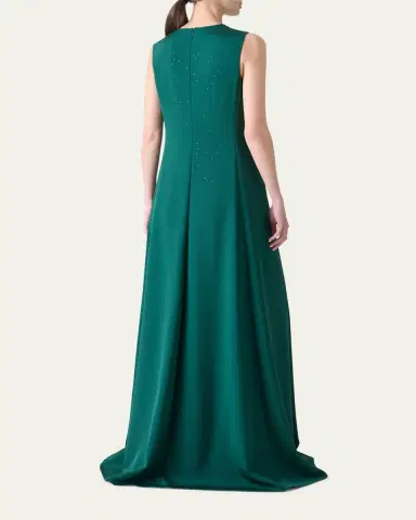 Akris Swarovski Stars Silk Crepe Gown | Thumbnail 3 Akris Swarovski Stars Silk Crepe Gown | Thumbnail 3