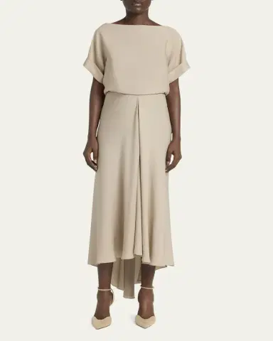 Giorgio Armani Triple Silk Georgette Hi-Low Gown | Thumbnail 2 Giorgio Armani Triple Silk Georgette Hi-Low Gown | Thumbnail 2