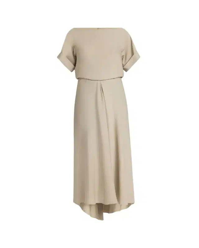 Giorgio Armani Triple Silk Georgette Hi-Low Gown