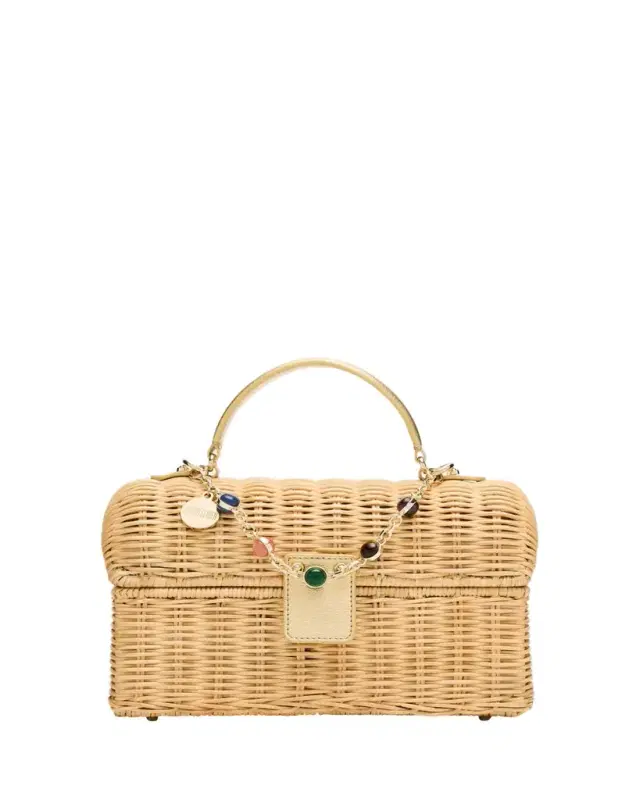 Judith Leiber Couture Isla Basket Top-Handle Bag