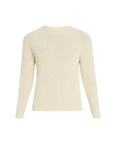 Bergdorf Goodman Men's Wide Rib Cotton Crewneck Sweater | Thumbnail 1