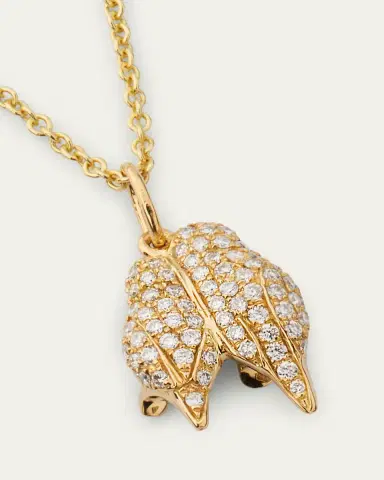 Sydney Evan 14K Yellow Gold Lovebirds Charm with Diamonds | Thumbnail 5