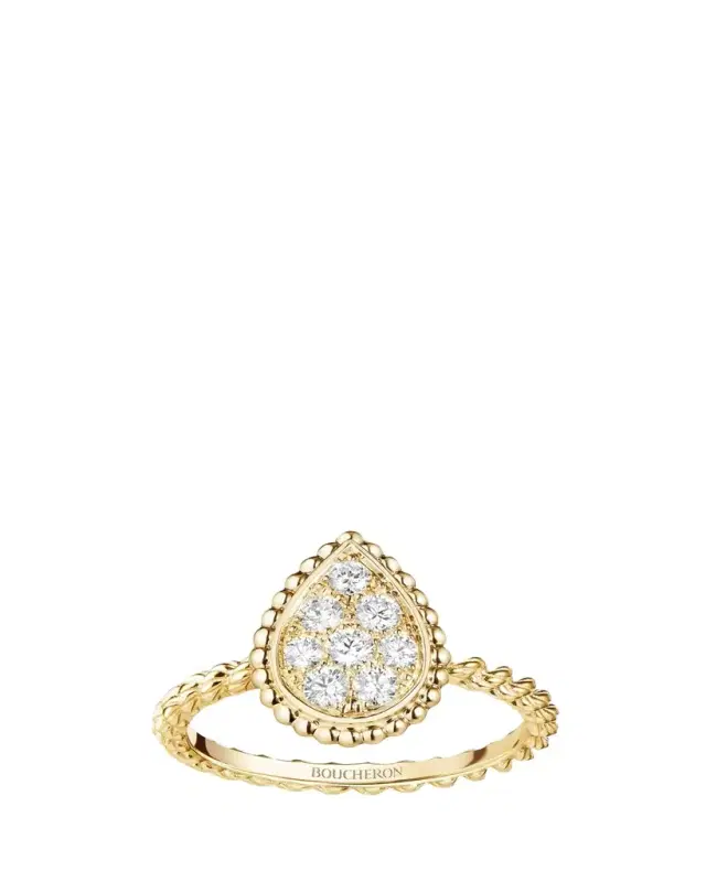 Serpent Boheme S Motif Ring with Diamonds